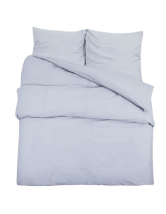 Set Copripiumino Grigio 260x240 cm in Cotone