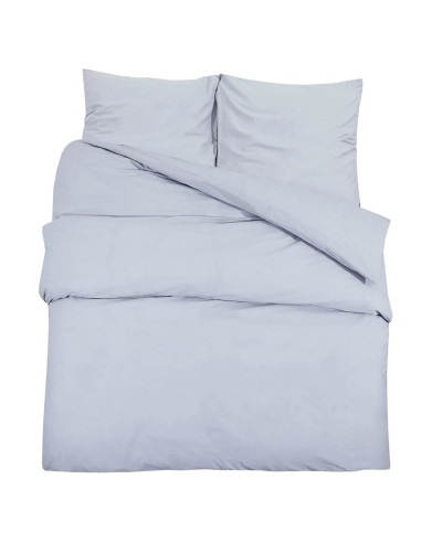 Set Copripiumino Grigio 260x240 cm in Cotone
