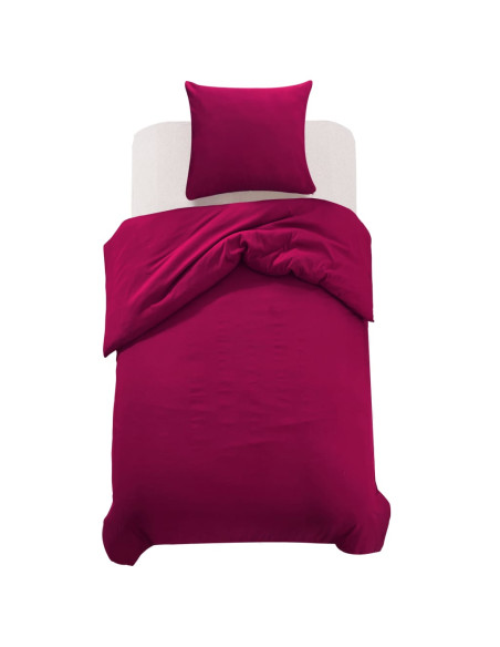 Set Copripiumino Rosso Bordò 155x220/80x80 cm