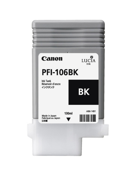 Canon PFI-106 BK cartuccia d'inchiostro 1 pz Originale Nero per foto