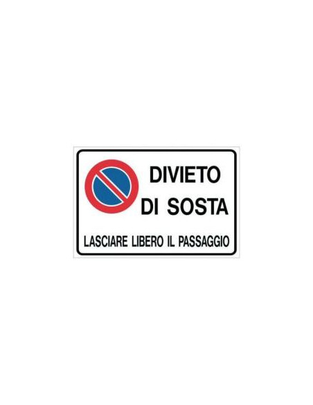 CARTELLO DIVIETO DI SOSTA