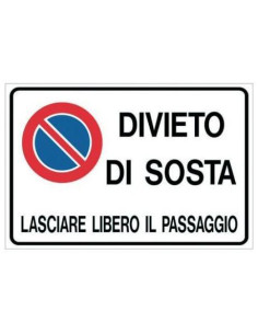 CARTELLO DIVIETO DI SOSTA 2