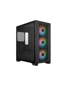 CASE COOLER MASTER MINI TOWER "ELITE 301 LITE", 13L, ITX/MATX USB-C, 2X2.5" 1X3.5", 3*Fan12cm ARGB- No Alim., BK - E301-KGNN-S00