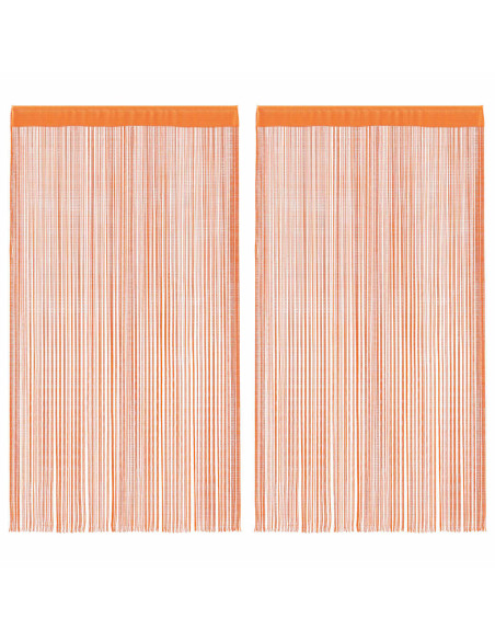 Tende a Filo 2 pz Arancio 140x250 cm