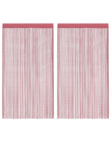 Tende a Filo 2 pz Rosa 140x250 cm