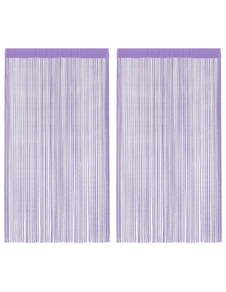 Tende a Filo 2 pz Viola 140x250 cm