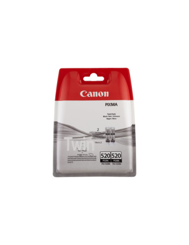 Canon Cartuccia d'inchiostro nero PGI-520BK (confezione doppia)