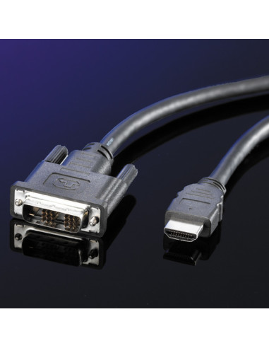 VALUE DVI (18+1)/HDMI 2m DVI-D Nero