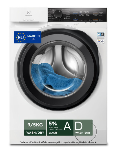 Electrolux EW7W495G Lavasciuga 700 SteamCare 9 kg