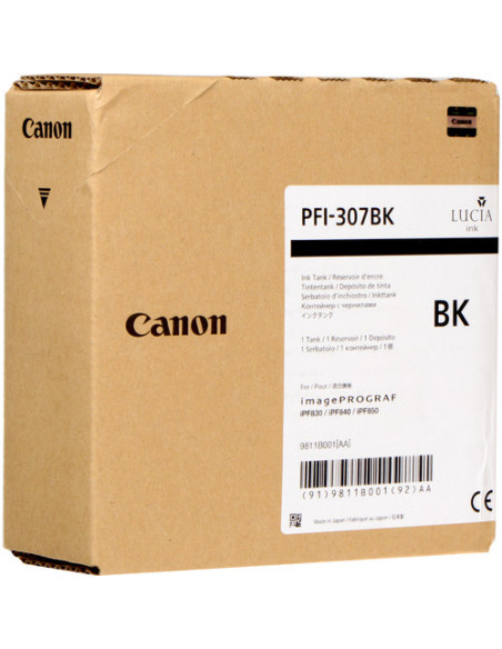 Canon PFI-307BK cartuccia d'inchiostro Originale Nero