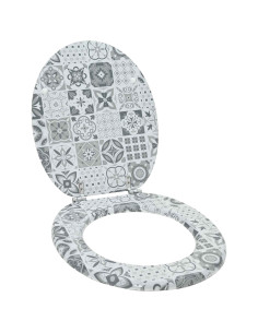 Sedile del WC Grigio 44 x 38 cm Pannello MDF