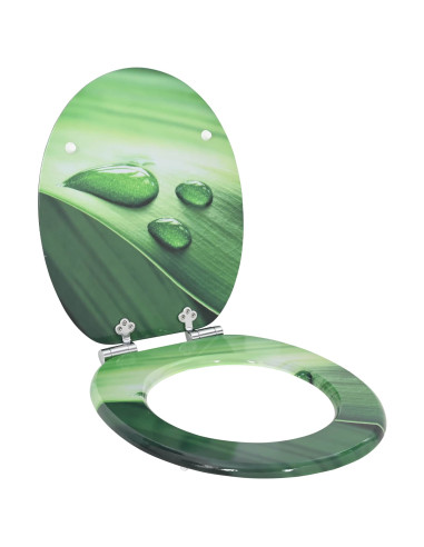 Sedile del WC Goccia verde 44 x 38 cm Pannello MDF