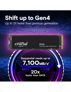 SSD CRUCIAL 1TB P310 CT1000P310SSD8 M.2 NVME 4x4 R/W 7100/6000 (SIAE)
