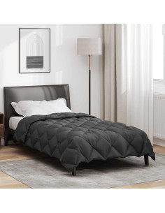 Duvet Invernale Antracite 220 x 135 cm Microfibra
