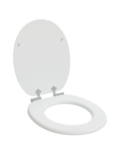 Sedile del WC Bianco 44 x 38 cm Pannello MDF