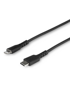 StarTech.com Cavo durevole da USB-C a Lightning da 1m nero - Cavo di alimentazione/sincronizzazione in Fibra aramidica robusta p