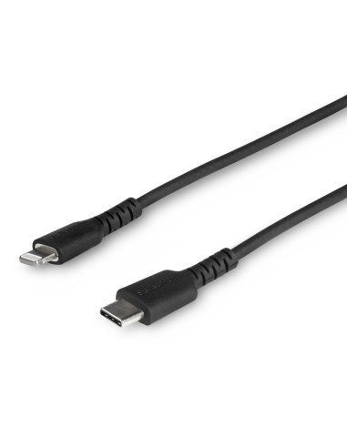 StarTech.com Cavo durevole da USB-C a Lightning da 1m nero - Cavo di alimentazione/sincronizzazione in Fibra aramidica robusta p