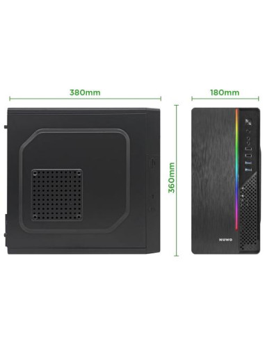 CASE MINITOWER PSU 240W ITAK I603 MATX MITX U30,5MM SPCC BK FAN VETRO