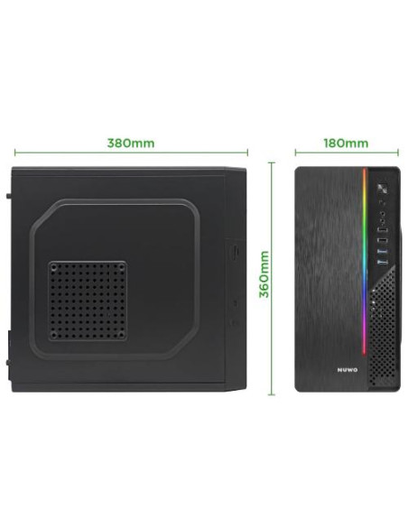 CASE MINITOWER PSU 240W ITAK I603 MATX MITX U30,5MM SPCC BK FAN VETRO