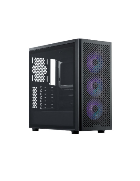 CASE COOLER MASTER MIDI TOWER "ELITE 502", ITX/MATX/ATX USB-C, 2X3.5",2*2,5", Fan12cm ARGB- No Alim., BK - E502-KGNN-S00