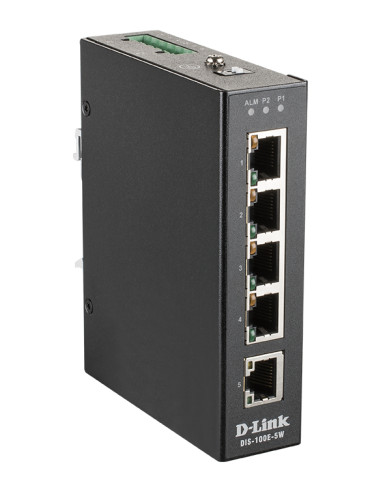 D-Link DIS-100E-5W switch di rete Non gestito L2 Fast Ethernet (10/100) Nero
