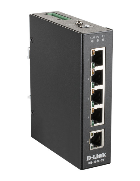 D-Link DIS-100E-5W switch di rete Non gestito L2 Fast Ethernet (10/100) Nero