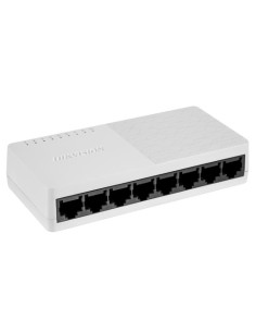 HIKVISION SWITCH 8 PORTE GIGABIT PLASTICO, L2, UNMANAGED, RJ45 PORTS, DESKTOP PLASTIC SWITCH
