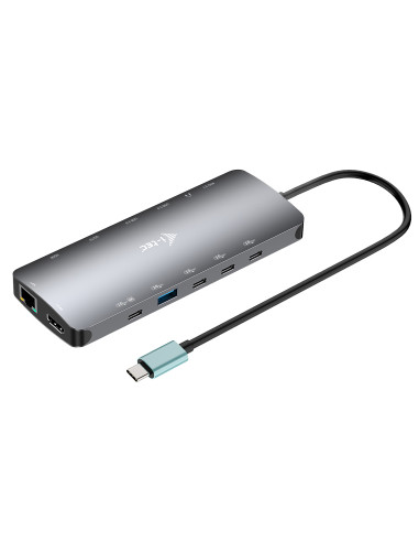i-tec Metal USB-C Nano 3x Display Dock, 2x HDMI 1x USB-C video + Power Delivery 140W