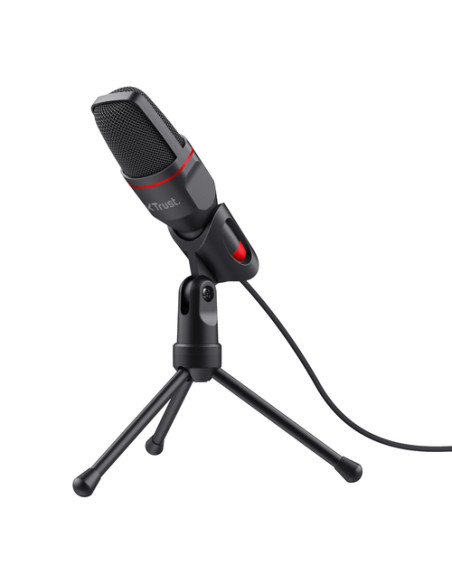 Trust GXT 212 Nero, Rosso Microfono per PC