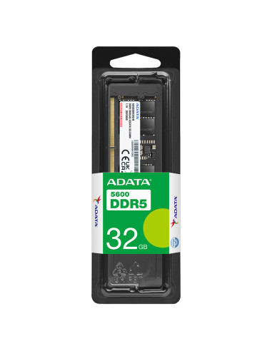 ADATA AD5S560032G-S memoria 32 GB 1 x 32 GB DDR5 262-pin SO-DIMM Data Integrity Check (verifica integrità dati)