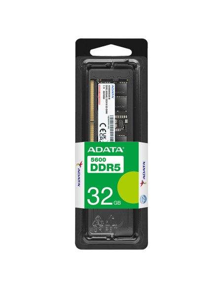 ADATA AD5S560032G-S memoria 32 GB 1 x 32 GB DDR5 262-pin SO-DIMM Data Integrity Check (verifica integrità dati)