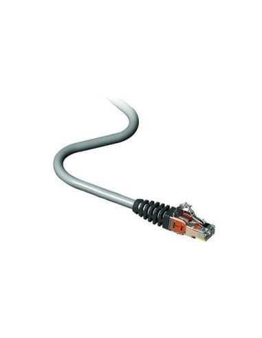 Patch Cat 6A 1.5m  Stranded 4 Pair RJ45 Blade Patch Cord Grey LSHF/LSZH IEC 332.1 Sheathed Cable with Grey Boo