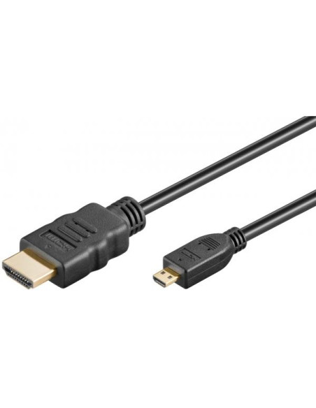 Goobay 53786 cavo HDMI 3 m HDMI tipo A (Standard) HDMI tipo D (Micro) Nero