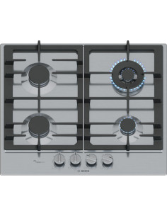 Bosch Serie 6 PCH6A5I90 Piano cottura a gas 60 cm 4 fuochi Acciaio Inox