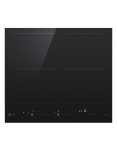 LG CBIZ2437B Piano cottura induzione 60cm, 7,4kW con limitatore, 4 zone, 2 flex, Wi-Fi