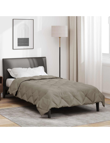 Duvet Estivo Grigio chiaro 220 x 135 cm Microfibra