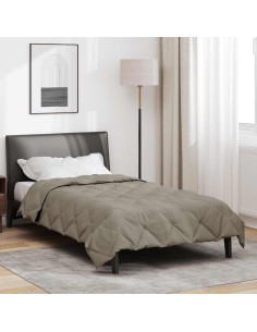Duvet Estivo Grigio chiaro 220 x 140 cm Microfibra