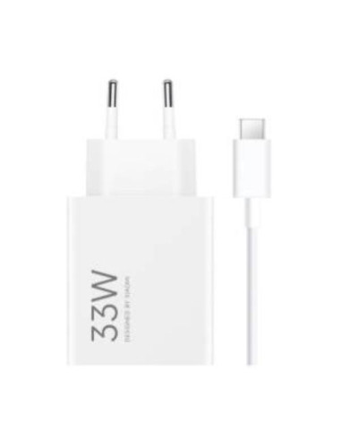 XIAOMI 33W WALL CHARGING COMBO USB-A + CAVO USB-C WHITE