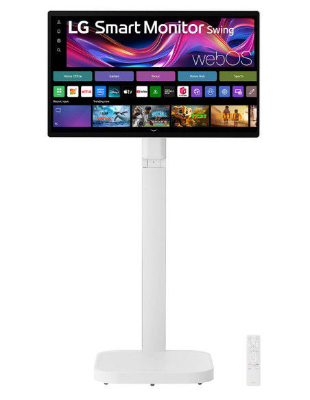 LG Swing 32U889SA Schermo Personale 32" 4K Touch, base con rotelle, webOS