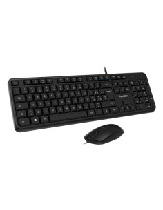 Vultech KM-811 tastiera Mouse incluso Ufficio USB QWERTY Italiano Nero
