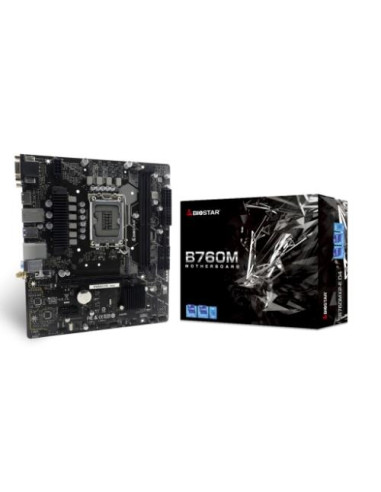 MB BIOSTAR B760MX2-E LGA1700 (RAPTOR LAKE) 2DDR5 VGA+HDMI+DVI PCIE , 4*SATA,M.2, mATX
