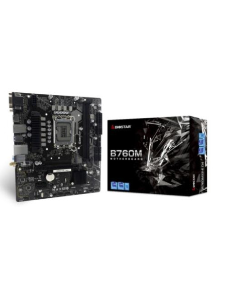 MB BIOSTAR B760MX2-E LGA1700 (RAPTOR LAKE) 2DDR5 VGA+HDMI+DVI PCIE , 4*SATA,M.2, mATX