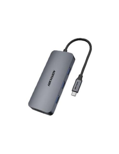 HUB HIKVISION HDMI, USB 3.0*3,USB-C, SD,TF - HS-HUB-DS8