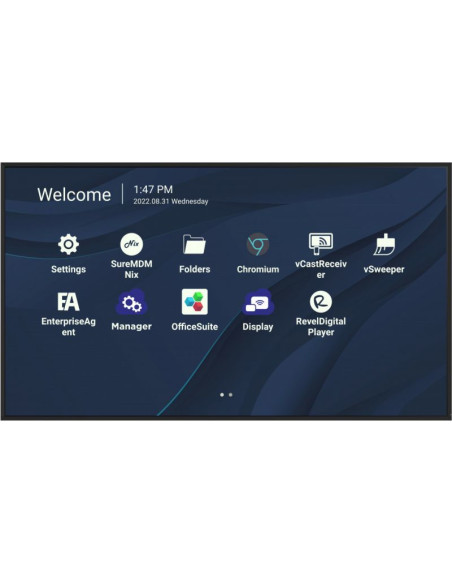 Viewsonic CDE7530 visualizzatore di messaggi 190,5 cm (75") Wi-Fi 450 cd/m² 4K Ultra HD Nero Processore integrato Android 11