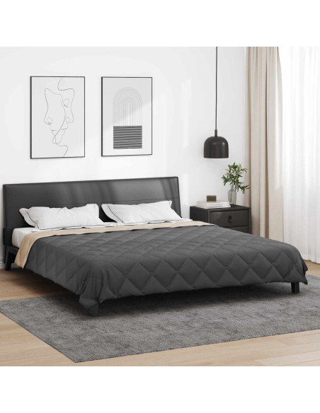Duvet Estivo Antracite e Talpa 220 x 240 cm Microfibra