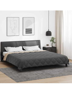 Duvet Estivo Antracite e Talpa 220 x 260 cm Microfibra