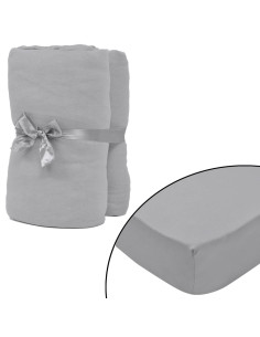 Lenzuola Grigio 210 x 190 cm Cotone