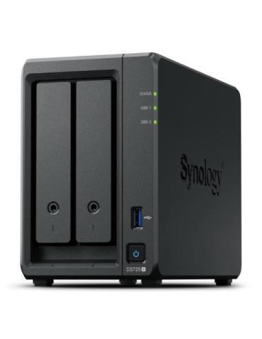 NAS SYNOLOGY DS725+ 2HD 3.5/2.5 4GBDDR/1RJ45 1GBE/1RJ45 2,5GBE/1USB