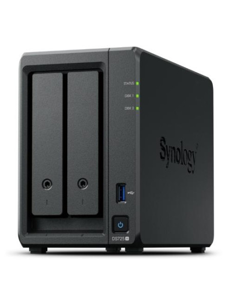 NAS SYNOLOGY DS725+ 2HD 3.5/2.5 4GBDDR/1RJ45 1GBE/1RJ45 2,5GBE/1USB