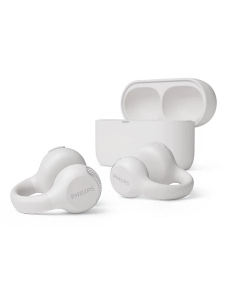 Philips Serie 2000 TAQ2000WT Auricolare True Wireless Stereo (TWS) clip auricolare, A orecchio aperto Musica e Chiamate Bluetoot
